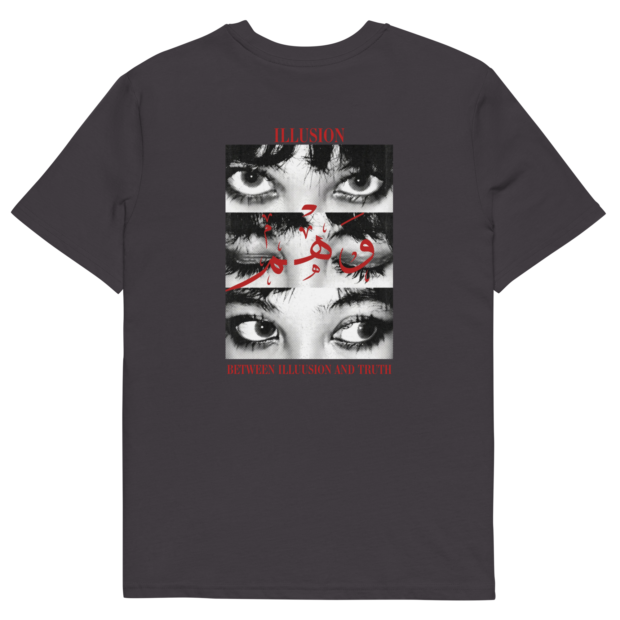 Between Illusion and Truth Graphic Tee – Grunge Dark Aesthetic Unisex T-Shirt