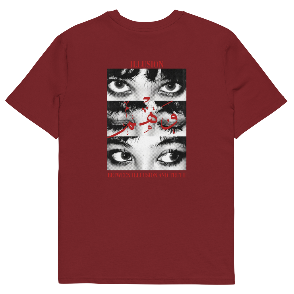 Between Illusion and Truth Graphic Tee – Grunge Dark Aesthetic Unisex T-Shirt