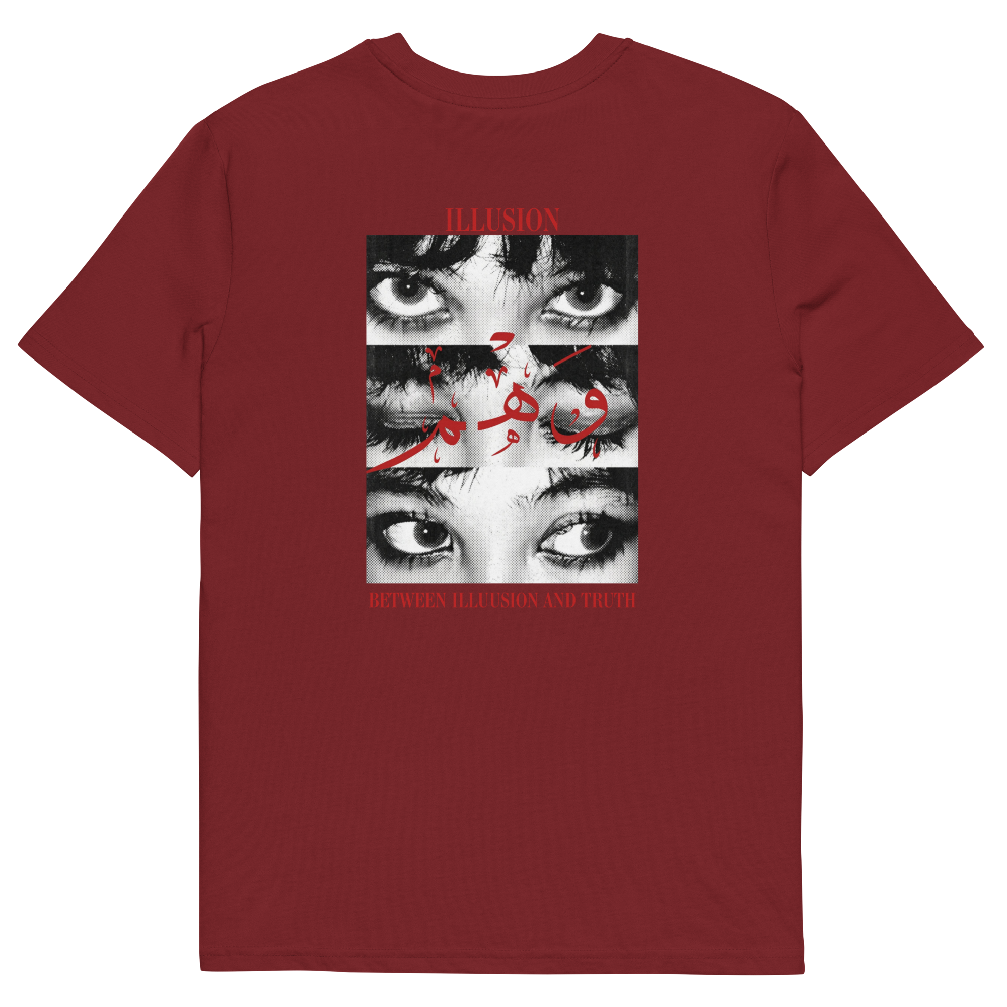 Between Illusion and Truth Graphic Tee – Grunge Dark Aesthetic Unisex T-Shirt