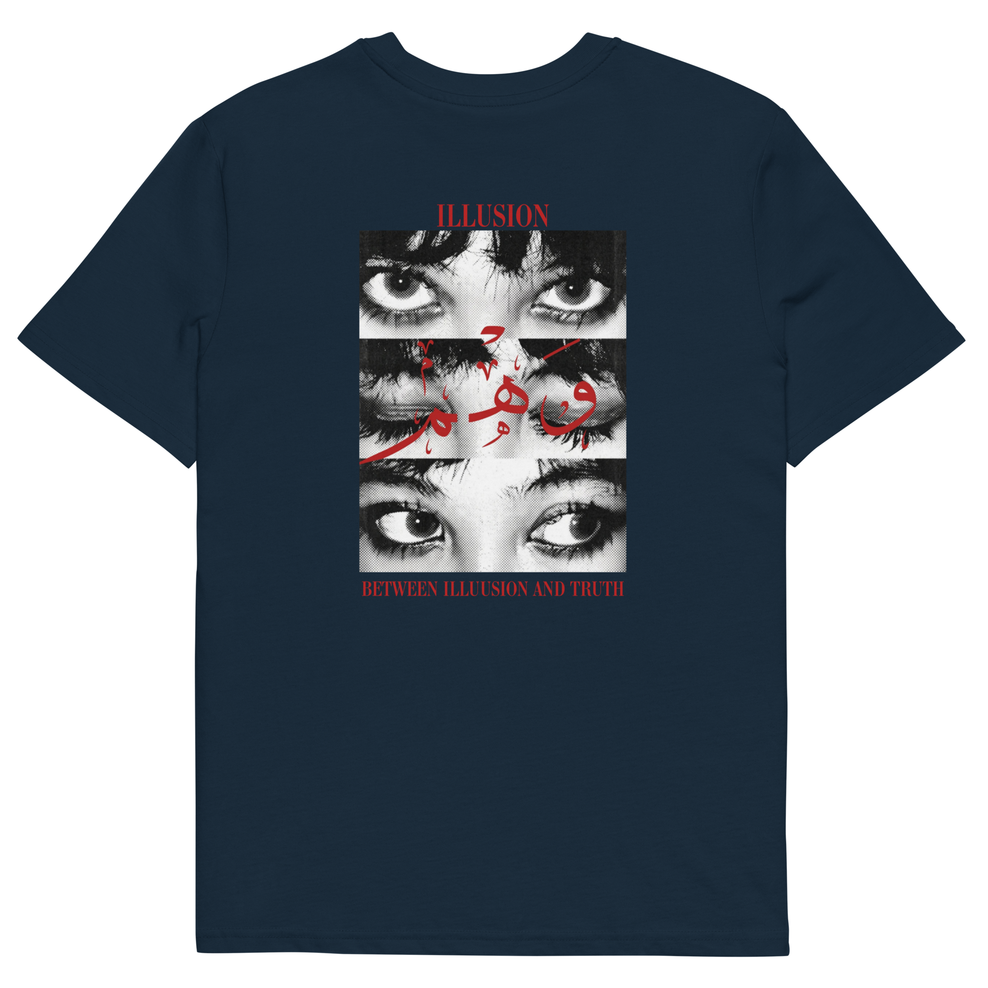 Between Illusion and Truth Graphic Tee – Grunge Dark Aesthetic Unisex T-Shirt