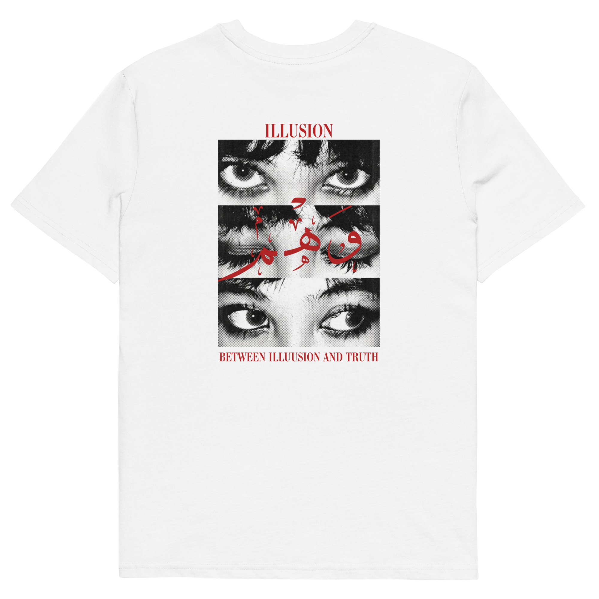 Between Illusion and Truth Graphic Tee – Grunge Dark Aesthetic Unisex T-Shirt